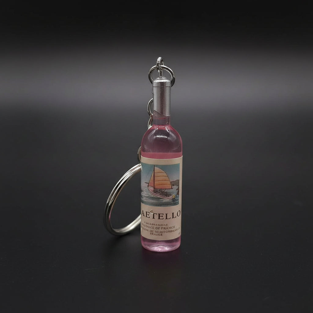 Wine Bottle Keychain