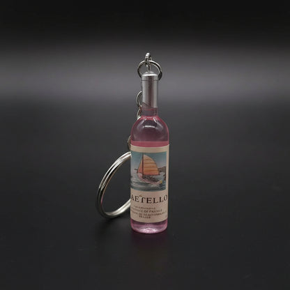 Wine Bottle Keychain