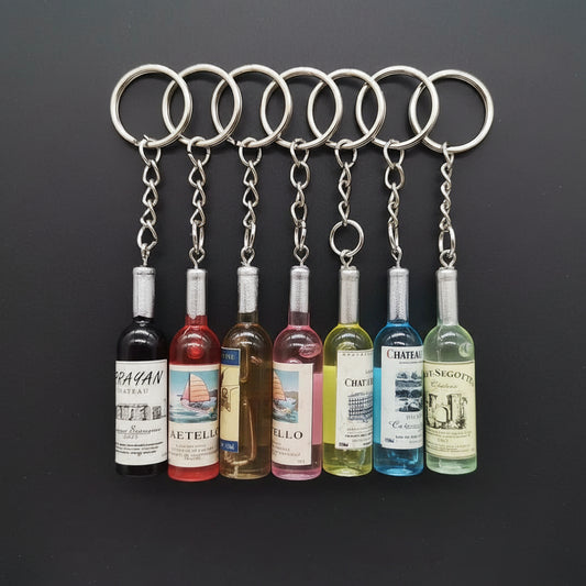 Wine Bottle Keychain