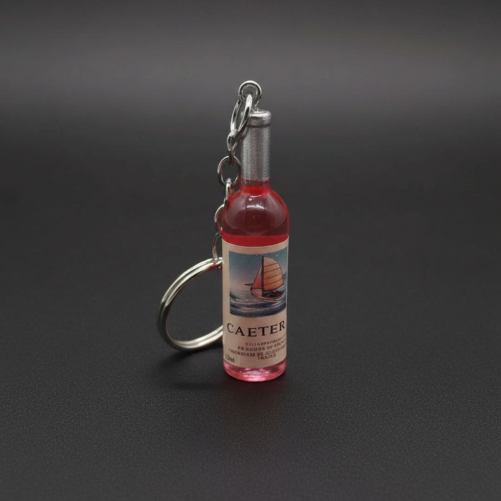 Wine Bottle Keychain