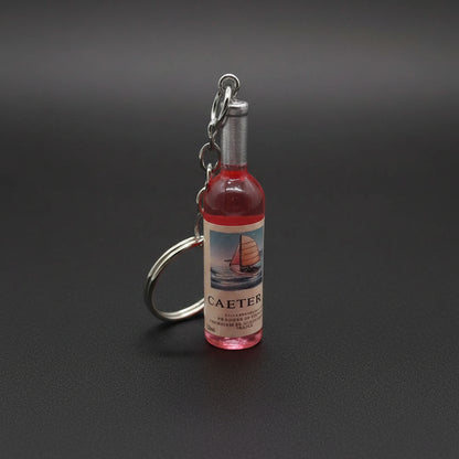 Wine Bottle Keychain